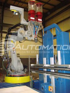 robotic pta mig welding with 14 ft 3d rotary table