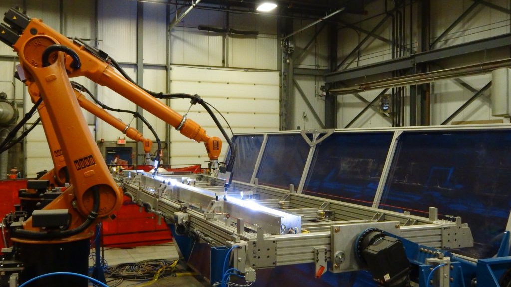 large panel robotic welding